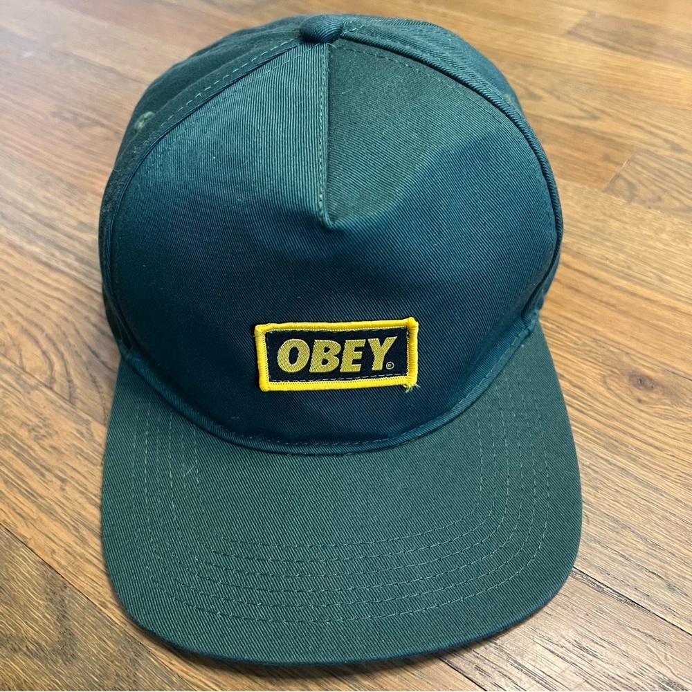 Obey Embroidered Logo Patch Hat - image 1
